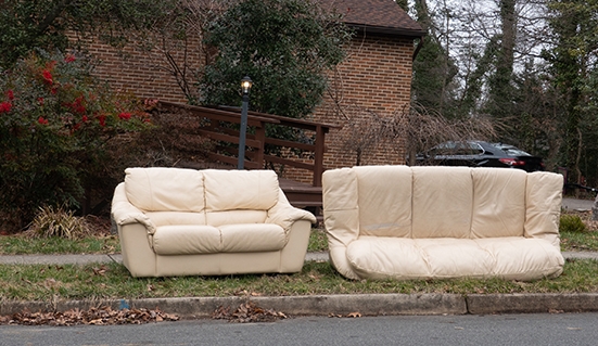 couches at curb